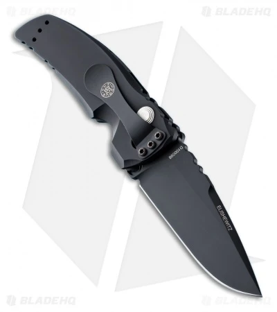 Hogue Knives EX-A01 Automatic Knife Drop Point Black Aluminum (3.5" Black) Hogue Knives EX-A01 Automatic Knife Drop Point Black Aluminum (3.5" Black) -Adventure Knife Shop BHQ 9972 02