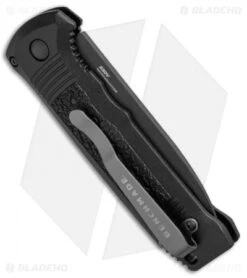 Benchmade 4400BK Casbah Automatic Knife Black Grivory (3.4" Black) -Adventure Knife Shop Benchmade 4400 Casbah Black Grivory Black 4400BK BHQ 51630 jr side