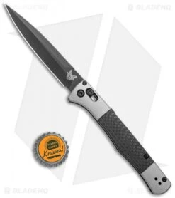 Benchmade Auto Fact AXIS Lock Knife Aluminum/CF (4" Black DLC) 4170BK -Adventure Knife Shop Benchmade Auto Fact AXIS Lock Aluminum CF Black DLC 4170BK BHQ 118572 jr bottlecap