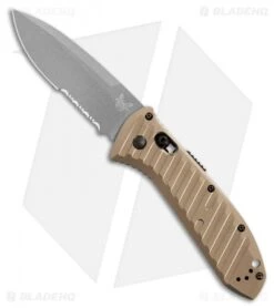 Benchmade Auto Presidio II Auto Knife Bronze Al. (3.7" Gray Serr) 5700SGY-1