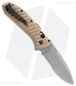 Benchmade Auto Presidio II Auto Knife Bronze Al. (3.7" Gray Serr) 5700SGY-1 -Adventure Knife Shop Benchmade Auto Presidio II Auto Knife Bronze Al. 3.7 Gray Serr 5700SGY 1 BHQ 118573 LS Back