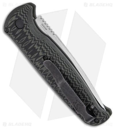 Benchmade CLA Compact Lite Auto Knife Green/Black G-10 (3.4" Satin) 4300-1 Benchmade CLA Compact Lite Auto Knife Green/Black G-10 (3.4" Satin) 4300-1 -Adventure Knife Shop Benchmade CLA Compact Lite Auto Knife Green Black G 10 3in Satin BHQ 33664 td side