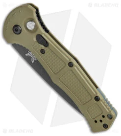 Adventure Knife Shop -Adventure Knife Shop Benchmade Claymore Auto OD Green Grivory Black 9070BK 1 BHQ 137240 jr spine