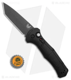 Benchmade Claymore Tanto Automatic Knife Black Grivory (3.6" Black) 9071BK -Adventure Knife Shop Benchmade Claymore Tanto AK Black Grivory 3in Black BHQ 179555 td size