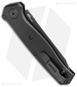 Benchmade Mediator Automatic Knife Black G-10 (3.3" Black Serr) 8551SBK -Adventure Knife Shop Benchmade Mediator Auto Black G 10 Black Serr 8551SBK BHQ 104906 jr side