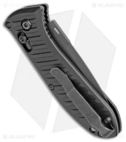 Benchmade 5750BK Mini Presidio II Automatic Knife (3.2" Black) 2 Benchmade 5750BK Mini Presidio II Automatic Knife (3.2" Black) -Adventure Knife Shop Benchmade Mini Presidio II Auto Black 5750BK BHQ 108953 jr side