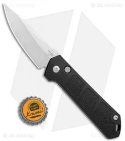 Boker Burnley Kihon Drop Point Automatic Knife (3.25" Stonewash) -Adventure Knife Shop Boker Burnley Kihon DP Auto SW BHQ 101389 jr bottlecap