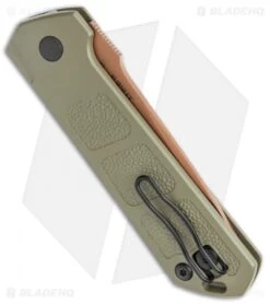 Boker Burnley Kihon Desert Warrior Drop Point Automatic Knife (3.3" Copper D2) -Adventure Knife Shop Boker Burnley Kihon Desert Warrior DP Auto Copper D2 01BO955NSOI BHQ 101391 jr side