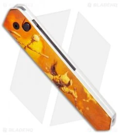 Boker Burnley Kwaiken Automatic Knife Frank Frazetta Series LE Gold (3.5" Black) -Adventure Knife Shop Boker Burnley Kwaiken Automatic Knife Gold Frazetta BHQ 95714 ns spine