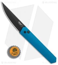 Boker Burnley Kwaiken Automatic Knife Blue (3.5" Black) Pro-Tech -Adventure Knife Shop Boker Burnley Kwaiken Blue Black Protech BHQ 83280 er bottlecap
