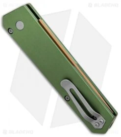 Boker Burnley Kwaiken Compact Automatic Knife OD Green (3" Copper) Pro-Tech -Adventure Knife Shop Boker Burnley Kwaiken Compact Auto Desert Warrior OD Green Copper BHQ 94102 jr side