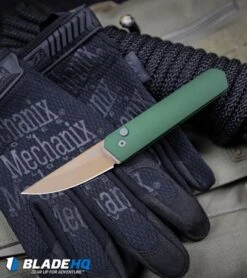 Boker Burnley Kwaiken Compact Automatic Knife OD Green (3" Copper) Pro-Tech -Adventure Knife Shop Boker Burnley Kwaiken Compact Automatic Knife OD Green Copper Protech BHQ 94102 kp tactical web