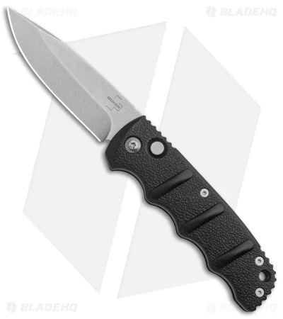 Boker Kalashnikov Drop Point Automatic Knife Black Aluminum (3.25" Stonewash) Boker Kalashnikov Drop Point Automatic Knife Black Aluminum (3.25" Stonewash) -Adventure Knife Shop Boker Kalashnikov Auto Black D2 SW BHQ 144760 jr