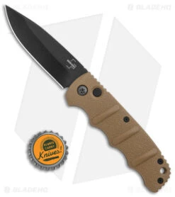Boker Kalashnikov Drop Point Automatic Knife Coyote Brown (3.25" Black D2) -Adventure Knife Shop Boker Kalashnikov Auto Coyote D2 Black BHQ 144762 jr bottlecap