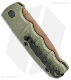 Boker Mini Kalashnikov Desert Warrior Automatic Knife Dagger (2.5" Copper D2) -Adventure Knife Shop Boker Kalashnikov Automat 74 AUSB OD Green jr side 1
