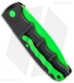 Boker Green Mamba Kalashnikov Dagger Automatic Knife (3.25" Electric Green D2) -Adventure Knife Shop Boker Kalashnikov Black Widow Green jr side