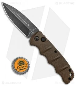 Boker Kalashnikov Dagger Automatic Knife Coyote (3.25" Smokewash D2) -Adventure Knife Shop Boker Kalashnikov Dagger Auto Coyote Smokewash 01KALS89NSOI BHQ 117067 jr bottlecap