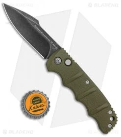 Boker Kalashnikov Harpoon Automatic Knife OD Green (3.25" Smokewash D2) -Adventure Knife Shop Boker Kalashnikov Harpoon Auto OD Green Smokewash 01KALS123NSOI BHQ 132735 jr bottlecap