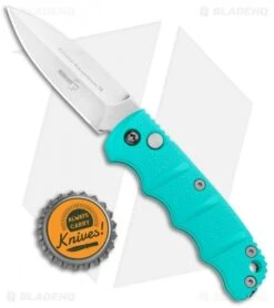 Boker Mini Kalashnikov Dagger Automatic Knife Tyranny Teal (2.5" Stonewash) -Adventure Knife Shop Boker Mini Kalashnkov Dagger Auto Tyranny Teal SW 01KALS64NSOI BHQ 99633 jr bottlecap