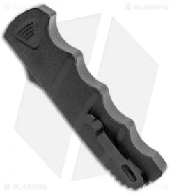 Boker Kalashnikov Bowie D/A OTF Automatic Knife (3.5" Black SW D2) -Adventure Knife Shop Boker Plus Kalashnikov DA OTF Auto Black SW BHQ 113130 jr side