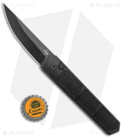 Boker Plus Kwaiken Grip Automatic Knife Black Aluminum (3.3" Black D2) 3 Boker Plus Kwaiken Grip Automatic Knife Black Aluminum (3.3" Black D2) -Adventure Knife Shop Boker Plus Kwaiken Grip Auto Black Aluminum Black BHQ 175283 jr bottlecap