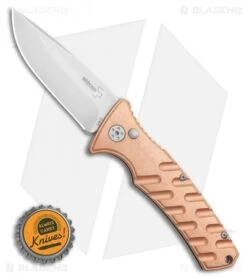 Boker Plus Strike Copper Automatic Knife (3.25" Stonewash) -Adventure Knife Shop Boker Plus Strike Copper Automatic Knife 3.25 Stonewash BHQ 99645 LS Bottlecap