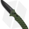 Boker Plus Strike Drop Point Automatic Knife OD Green (3.25" Black D2)