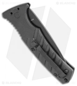 Boker Plus Strike Tanto Automatic Knife (3.25" Black Serr D2) 2 Boker Plus Strike Tanto Automatic Knife (3.25" Black Serr D2) -Adventure Knife Shop Boker Plus Strike Tanto Automatic Knife 3.25 Black Serr 01BO401N LS Side
