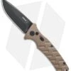 Boker Plus Strike Drop Point Automatic Knife Coyote Brown (3.25" Black SW)