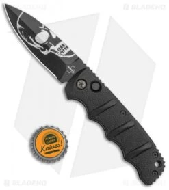 Boker Skull Kalashnikov Dagger Automatic Knife (3.25" Black D2) -Adventure Knife Shop Boker Skull Kalashnikov Dagger Auto Black D2 BHQ 48870 jr bottlecap