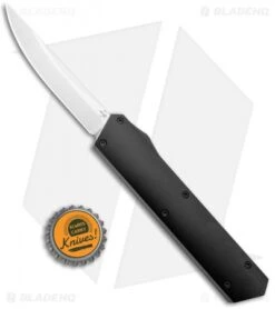 Boker USA Kwaiken OTF Automatic Knife Black Aluminum (3.375" Satin) 06EX551 -Adventure Knife Shop Boker USA Kwaiken OTF Auto Black Aluminum SW 06EX551 BHQ 115743 jr bottlecap