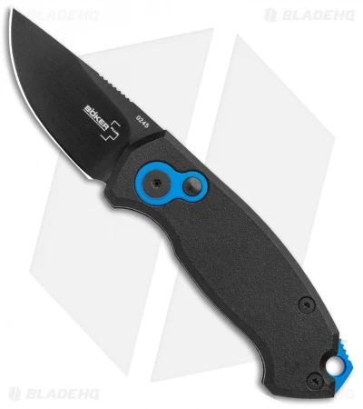 Boker Vox Kompakt CA Legal Automatic Knife (1.9" Black D2) Boker Vox Kompakt CA Legal Automatic Knife (1.9" Black D2) -Adventure Knife Shop Boker Vox Kompakt CA Legal Auto Knife Black 01BO624NSOI BHQ 95711 jr 2