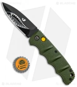Boker Warhawk Kalashnikov Dagger Automatic Knife Green (3.25" Black D2) -Adventure Knife Shop Boker Warhawk Kalashnikov Dagger Auto Black 01KALS41NSOI BHQ 92862 jr bottlecap