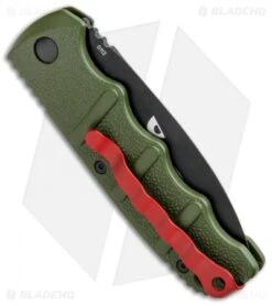 Boker Warhawk Kalashnikov Dagger Automatic Knife Green (3.25" Black D2) -Adventure Knife Shop Boker Warhawk Kalashnikov Dagger Auto Black 01KALS41NSOI BHQ 92862 jr side