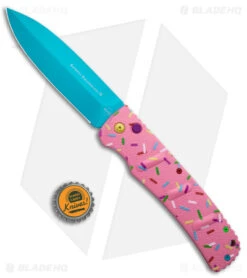 Boker XXL Kalashnikov Exclusive Dessert Warrior Automatic Knife (4.75" Blue) -Adventure Knife Shop Boker XXL Kalashnikov Auto Dessert Warrior BHQ Exclusive Pink Blue BHQ 126276 jr bottlecap