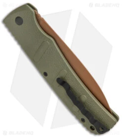 Boker XXL Kalashnikov Exclusive Desert Warrior Automatic Knife (4.75" Copper) 2 Boker XXL Kalashnikov Exclusive Desert Warrior Automatic Knife (4.75" Copper) -Adventure Knife Shop Boker XXL Kalashnikov Auto OD Green Copper BHQ Exclusive BHQ 126265 jr side