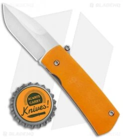 D Rocket Design Shamsher Paw Claw Automatic Knife Orange Micarta (2" Satin) -Adventure Knife Shop D Rocket Design Shamsher Paw Claw Auto Orange Micarta Satin BHQ 99376 jr bottlecap
