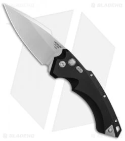 Hogue Knives EX-A05 Spear Point Automatic Knife Black (4" Stonewash) 34510