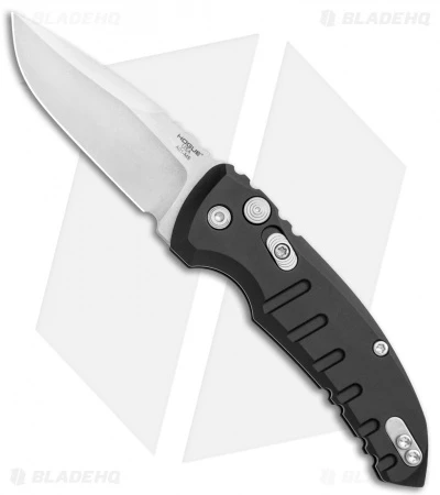 Hogue Knives A01 Microswitch Automatic Knife Black (2.6" Stonewash) 24110 Hogue Knives A01 Microswitch Automatic Knife Black (2.6" Stonewash) 24110 -Adventure Knife Shop Hogue Knives A01 Microswitch Auto Black SW 24110 BHQ 78158 jr