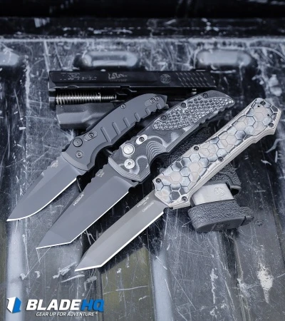 Hogue Knives EX-A01 Automatic Knife Tanto Black G10 (3.5" Black) Hogue Knives EX-A01 Automatic Knife Tanto Black G10 (3.5" Black) -Adventure Knife Shop Hogue Knives A01 Microswitch Automatic Knife Black Black 24116 BHQ 94205 kp tailgate pistol web 1