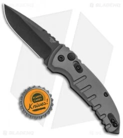 Hogue Knives A01 Microswitch Automatic Knife Gray (2.6" Black) 24114 -Adventure Knife Shop Hogue Knives A01 Microswitch Gray Black 24114 BHQ 94203 jr bottlecap