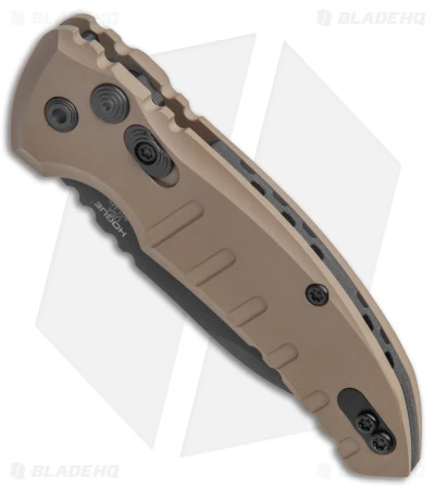 Hogue Knives A01 Microswitch Wharncliffe Automatic Knife FDE (2.6" Black) Hogue Knives A01 Microswitch Wharncliffe Automatic Knife FDE (2.6" Black) -Adventure Knife Shop Hogue Knives A01 Microswitch Wharncliffe Auto FDE Black BHQ 78915 jr spine