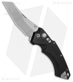 Hogue Knives EX-A05 Wharncliffe Automatic Knife Black (3.5" Stonewash) 34520