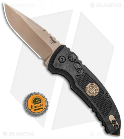 Hogue Sig Sauer A01 Microswitch Automatic Knife Drop Point (2.6" FDE) Hogue Sig Sauer A01 Microswitch Automatic Knife Drop Point (2.6" FDE) -Adventure Knife Shop Hogue Sig Sauer A01 Microswitch Automatic Knife Drop Point FDE BHQ 102934 kp jr bottlecap