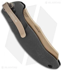 Hogue Sig Sauer EX-A04 Wharncliffe Automatic Knife Black G-10 (3.5" FDE) 36420 2 Hogue Sig Sauer EX-A04 Wharncliffe Automatic Knife Black G-10 (3.5" FDE) 36420 -Adventure Knife Shop Hogue Sig Sauer EX A04 Wharncliffe Auto Black G 10 FDE 36420 BHQ 84597 jr side