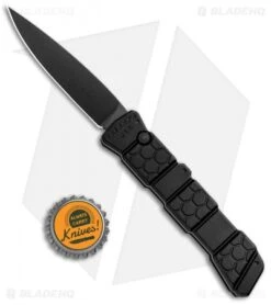 Piranha 21 Tactical Automatic Knife Black (3.375" Black) P-21BKT -Adventure Knife Shop Piranha 21 Tactical Auto Black Black P 21BKT BHQ 92496 jr bottlecap