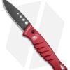 Piranha Amazon Automatic Knife Red Tactical (3.45" Black)