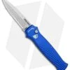Piranha Bodyguard Automatic Knife Blue (3.3" Stonewash Serr)