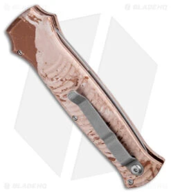Piranha Bodyguard Automatic Knife Desert Camo Aluminum (3.3" Stonewash S30V) -Adventure Knife Shop Piranha Bodyguard Auto Desert Camo SW BHQ 23352 jr side