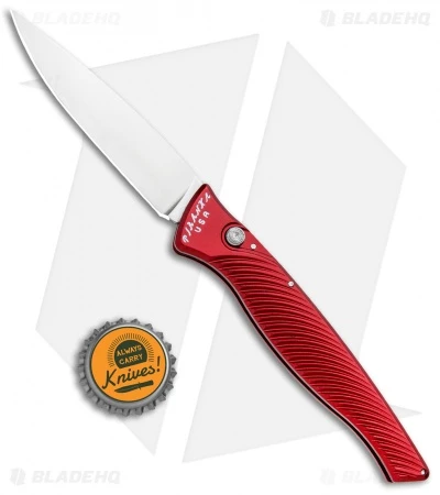Piranha DNA Automatic Knife Red (3.25" Mirror) Piranha DNA Automatic Knife Red (3.25" Mirror) -Adventure Knife Shop Piranha DNA Auto Red Mirror BHQ 32969 jr bottlecap